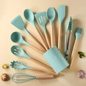 Kit de 12 Piezas Utensilios de Cocina de Silicona