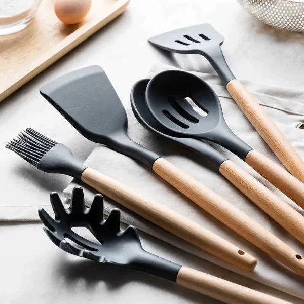 Kit de 12 Piezas Utensilios de Cocina de Silicona